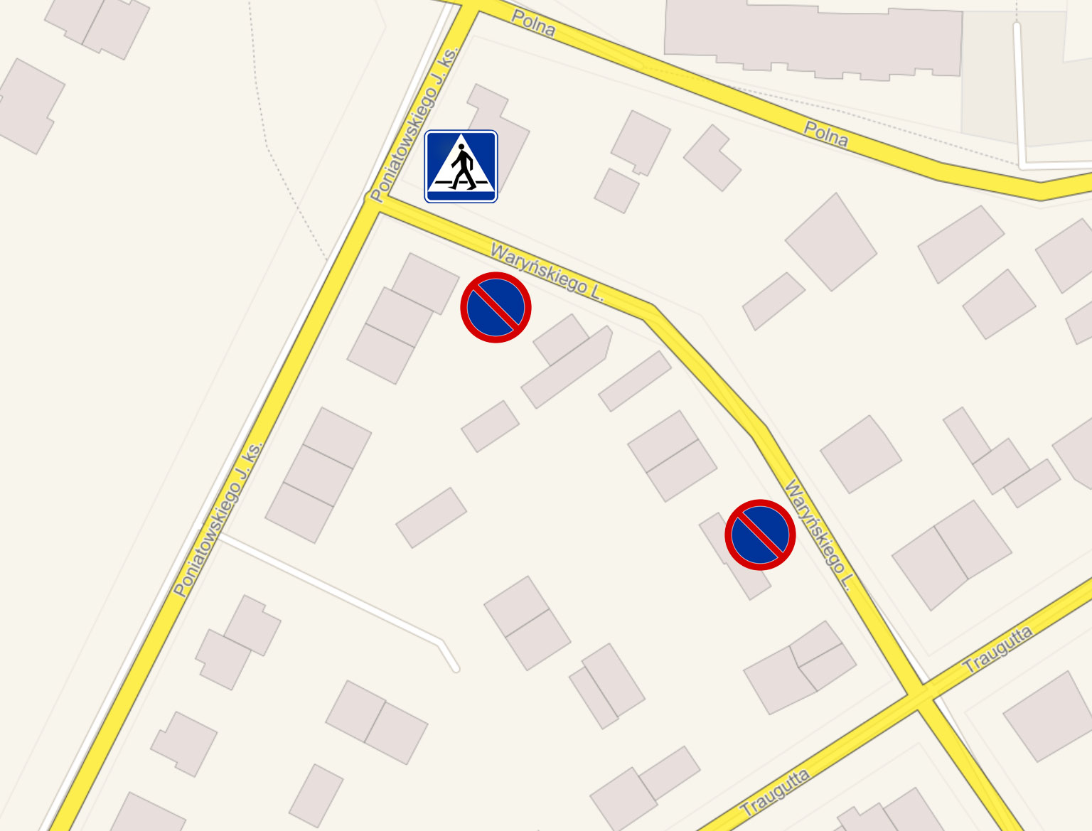 Mapa ul. Ludwika Waryńskiego