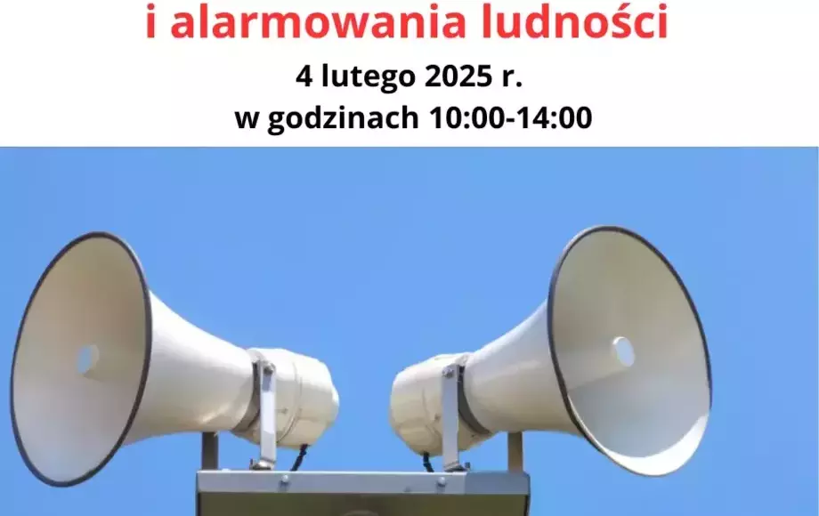 Trening systemu ostrzegania i alarmowania ludności