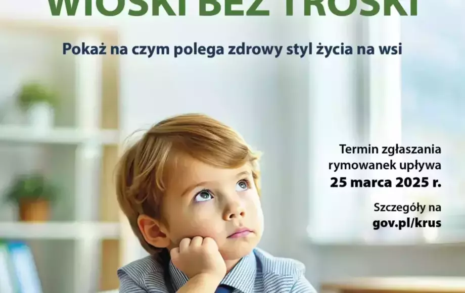 Konkurs dla Dzieci na Rymowankę o Bezpieczeństwie w Gospodarstwie Rolnym pod hasłem "Wioski bez troski"