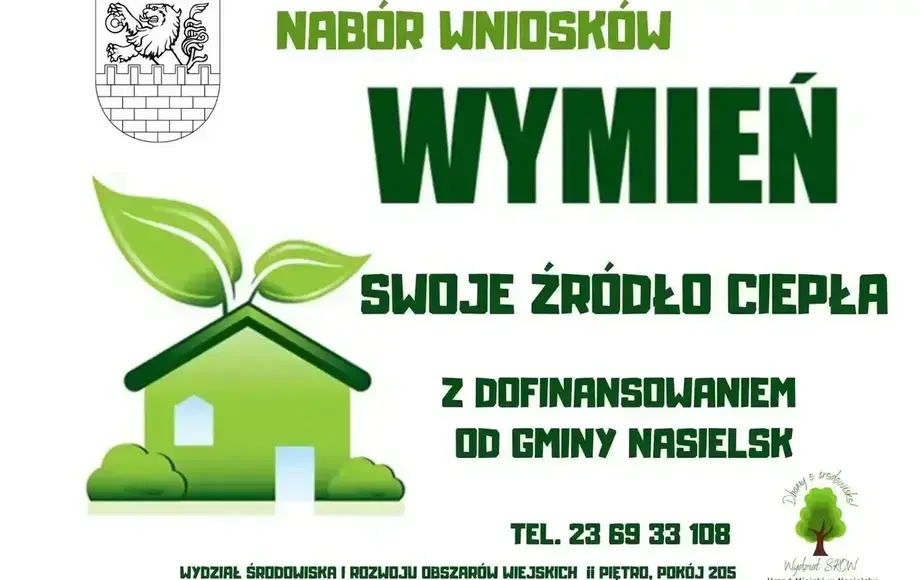 Nabór wniosków na dofinansowanie do wymiany źródła ciepła!
