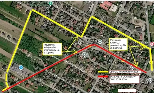 Zdjęcie do Czasowe przeniesienie przystank&oacute;w autobusowych!