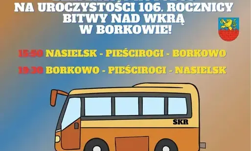 Zdjęcie do Bezpłatny autobus na uroczystości w Borkowie