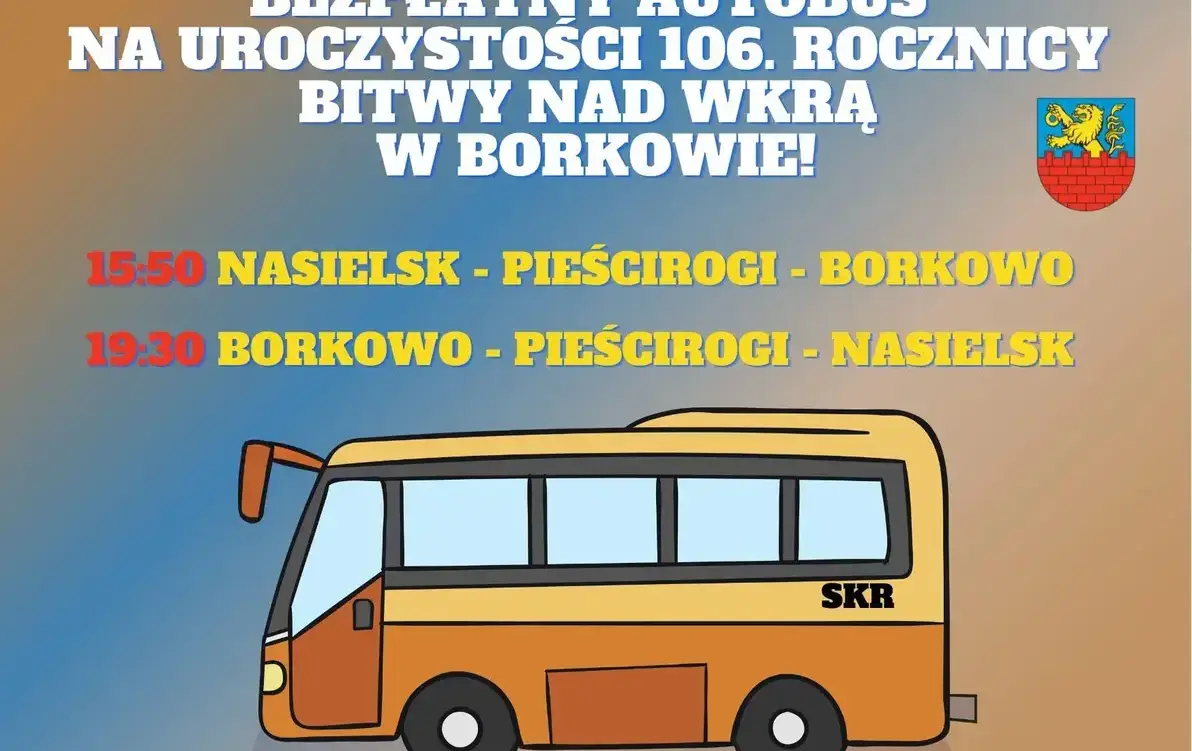Bezpłatny autobus na uroczystości w Borkowie