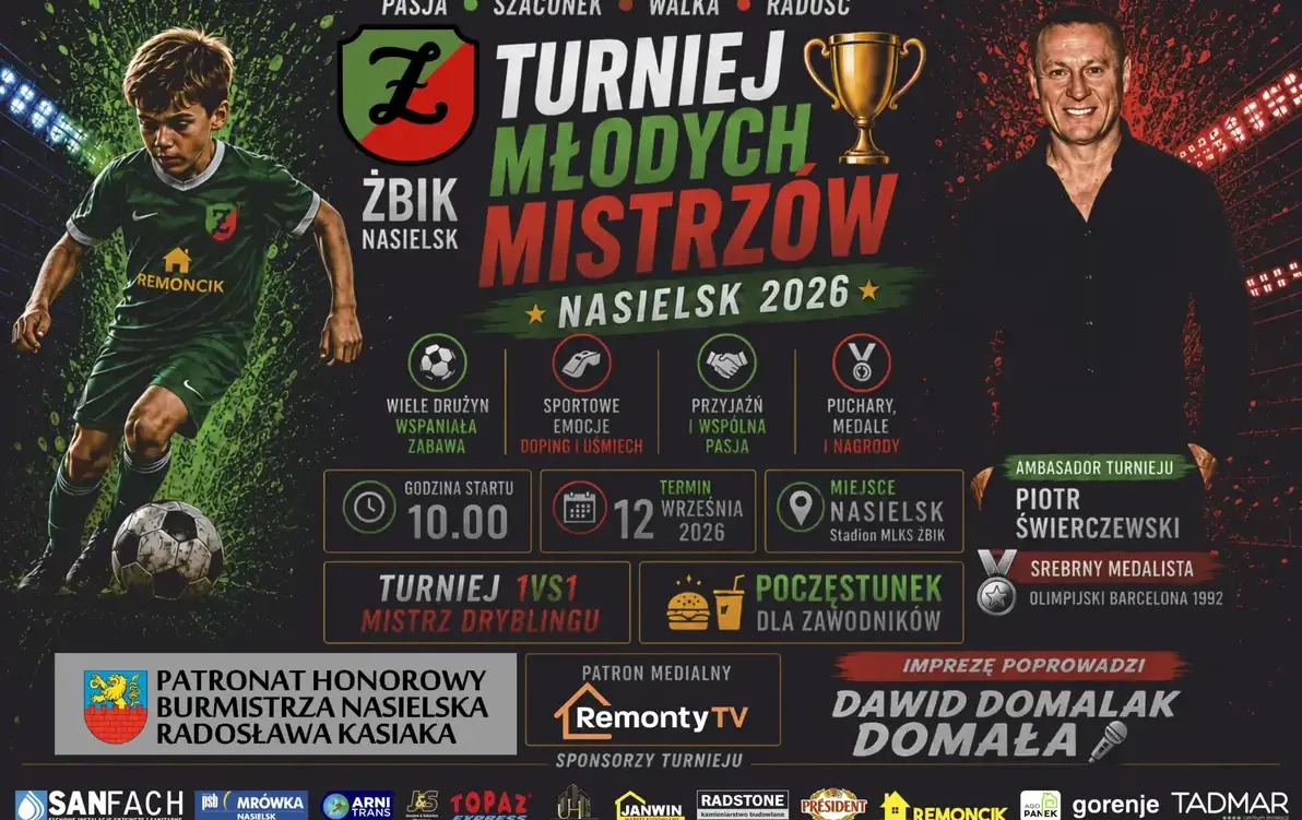 Serdecznie zapraszamy na Turniej Młodych Mistrzów rocznik 2018-2019!