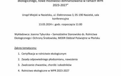 Zdjęcie do MODR zaprasza na szkolenie