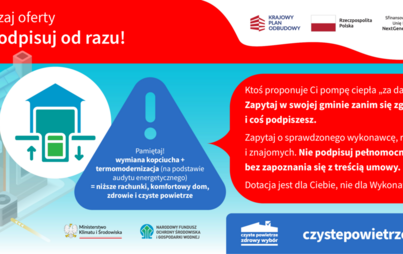 Zdjęcie do OSTRZEŻENIE DLA WNIOSKODAWC&Oacute;W I BENEFICJENT&Oacute;W  PROGRAMU &bdquo;CZYSTE POWIETRZE&rdquo;